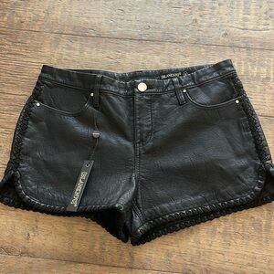 Brand new with tags, Blank NYC leather shorts size 28 with beautiful stitching